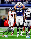 LEIGHTON VANDER ESCH AUTOGRAPHED 8X10 PHOTO DALLAS COWBOYS FANATICS HOLO 228811