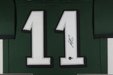 AJ A.J. BROWN (Eagles green TOWER) Signed Autographed Framed Jersey Beckett