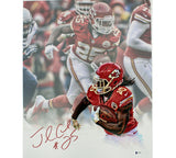 Jamaal Charles Signed Kansas City Chiefs Unframed 16x20 Spotlight Photo