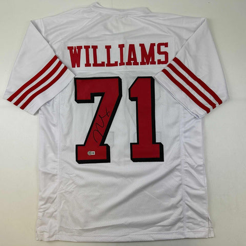 Autographed/Signed Trent Williams San Francisco Alternate Jersey Beckett BAS COA