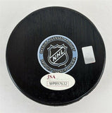 Adam Oates Signed Detroit Red Wings Logo Hockey Puck (JSA COA) NHL H.O.F. 2012