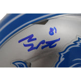 Sam LaPorta Autographed/Signed Detroit Lions 2024 Mini Helmet Beckett 48356