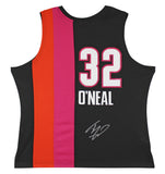 Heat Shaquille O'Neal Signed 05-06 Black Alt M&N HWC Nights Jersey BAS Witnessed