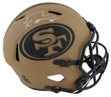 49ers George Kittle Signed STS II Full Size Speed Rep Helmet W/ Case BAS Witness