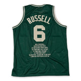 Bill Russell Signed Autographed Stat Jersey Limited Edition #6/14 Hollywood COA