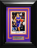 STEVE NASH AUTOGRAPHED FRAMED 5.5X9 PHOTO PHOENIX SUNS BECKETT BAS STOCK #230206