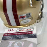 Autographed/Signed Trent Williams San Francisco 49ers Mini Helmet JSA COA