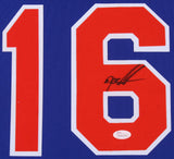 Dwight "Doc" Gooden Signed New York Mets 31x35 Custom Framed Jersey (JSA COA)