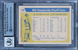 Lakers Shaq O'Neal Signed 2000 Topps Heritage #136 Champ Card AG GM 10! BAS Slab