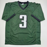 Autographed/Signed Nolan Smith Jr. Philadelphia Green Football Jersey JSA COA