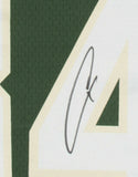 Giannis Antetokounmpo Signed Framed Green Milwaukee Bucks Swingman Jersey BAS