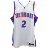 Cade Cunningham Autographed Detroit Pistons Nike Grey Jersey 1st Pick FAN 46696