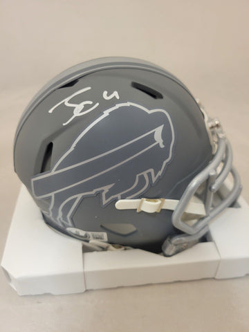 JAMES COOK SIGNED BUFFALO BILLS SLATE SPEED MINI HELMET BECKETT COA