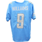 Jameson Williams Autographed/Signed Pro Style Blue Jersey BAS 45436