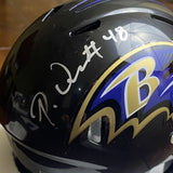 PATRICK QUEEN SIGNED AUTOGRAPHED BALTIMORE RAVENS MINI HELMET BECKETT