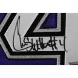 Chris Webber Signed M&N Sacramento Kings Purple Jersey FAN 44659