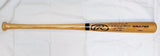 Maury Willis Stats Autographed Blonde Rawlings Pro Baseball Bat- JSA W Auth