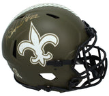 Rashid Shaheed Autographed Saints 2022 STS Authentic Speed Helmet Beckett