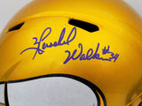 HERSCHEL WALKER AUTOGRAPHED VIKINGS FLASH YELLOW FULL SIZE HELMET BECKETT 202156