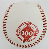 Mike Schmidt Signed Rawlings Baseball w/ Phillies 100 Year Stamp (JSA COA) 3 B.