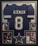 FRAMED DALLAS COWBOYS TROY AIKMAN AUTOGRAPHED SIGNED JERSEY TRISTAR HOLO