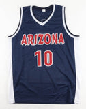 Mike Bibby Signed Arizona Wildcats Career Highlight Stat Jersey (JSA COA)