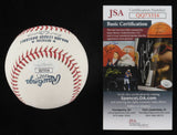 Brendan Rodgers Signed 2018 All-Star Futures Game Baseball (JSA COA) Rockies IF