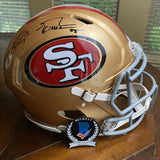 Brock Purdy AND George Kittle Autographed Signed FS AUTHENTIC Helmet Beckett