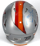 TOM BRADY Autographed "Most SB MVP's" Ripped Speed Authentic Helmet TRISTAR