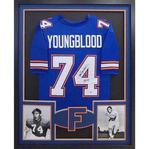 Jack Youngblood Autographed Signed Framed Florida Gators Jersey SCHWARTZ