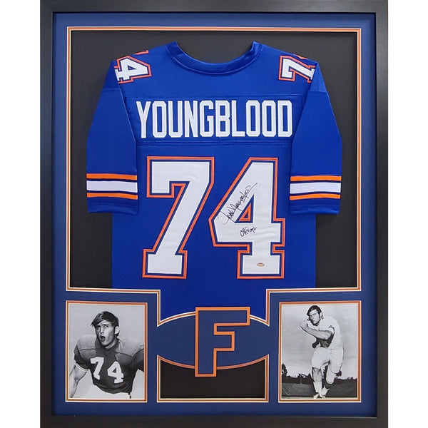 Jack Youngblood Autographed Signed Framed Florida Gators Jersey SCHWARTZ