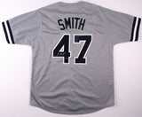 Lee Smith Signed Yankees Jersey (Leaf COA) 478 MLB Saves / Hall of Fame Closer