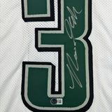 Autographed/Signed Nolan Smith Jr. Philadelphia White Football Jersey BAS COA