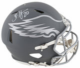 Eagles Brian Dawkins Signed Slate Full Size Speed Proline Helmet BAS Witnessed