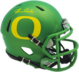 DILLON GABRIEL AUTOGRAPHED OREGON APPLE GREEN MINI HELMET BECKETT WITNESS 235759