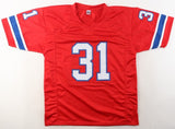 Fred Marion Signed New England Patriots Jersey (JSA COA) 1985 Pro Bowl Def. Back