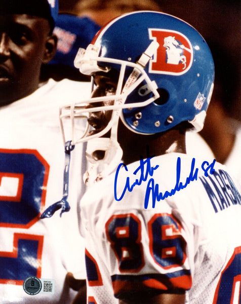 Arthur Marshall Autographed Denver Broncos 8x10 Photo Beckett 45196