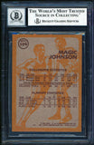 Lakers Magic Johnson Authentic Signed 1981 Topps #W109 Card Auto 10! BAS Slabbed