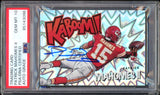 2021 Absolute KABOOM! SSP #K29 Patrick Mahomes On Card PSA/DNA Auto GEM MINT 10