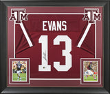 Texas A&M Mike Evans Signed Maroon Pro Style Framed Jersey BAS Witnessed 2