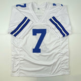 Autographed/Signed Trevon Diggs Dallas White Football Jersey JSA COA Auto