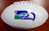 JACOB GREEN AUTOGRAPHED WHITE LOGO FOOTBALL SEATTLE SEAHAWKS MCS HOLO 82241