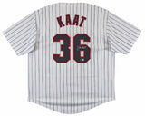 Jim Kaat Authentic Signed White Pinstripe Pro Style Jersey BAS Witnessed