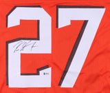 Kareem Hunt Signed Cleveland Browns Jersey (Beckett COA) 2017 Rookie R.B/ Chiefs