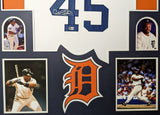 FRAMED DETROIT TIGERS CECIL FIELDER AUTOGRAPHED SIGNED JERSEY BECKETT HOLO