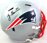 Rodney Harrison Autographed NE Patriots F/S Speed Helmet- Beckett W *Black