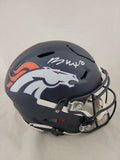 BO NIX SIGNED DENVER BRONCOS F/S 2024 SPEEDFLEX AUTHENTIC HELMET BECKETT QR