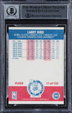 Celtics Larry Bird Authentic Signed 1987 Fleer #11 Card Auto 10! BAS Slabbed