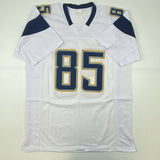 Autographed/Signed ANTONIO GATES Los Angeles White Jersey Beckett BAS COA