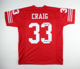 Roger Craig Signed San Francisco 49ers Jersey Inscribed 3xSB Champ (Beckett COA)